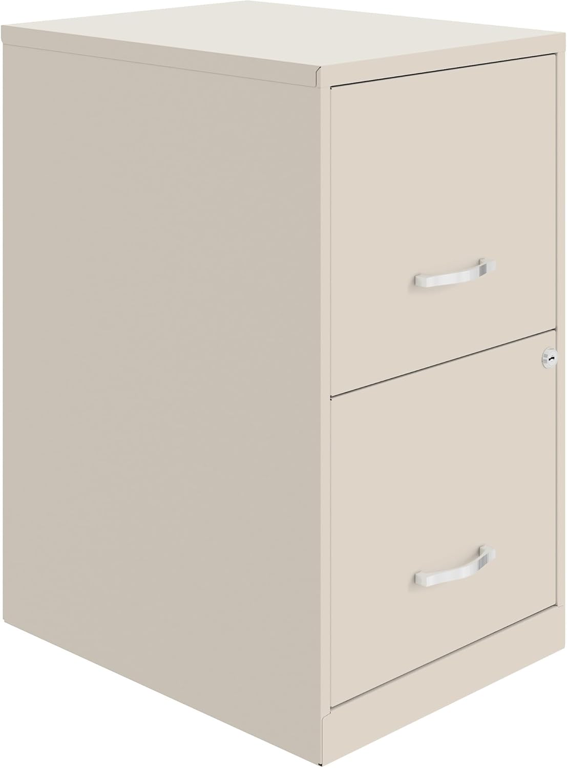 2 Drawer Locking Filing Cabinet | Pre-Assembled Steel Construction | Space-Saving Design is Perfect for Home and Small Office | Letter-Size | Assembled in North America