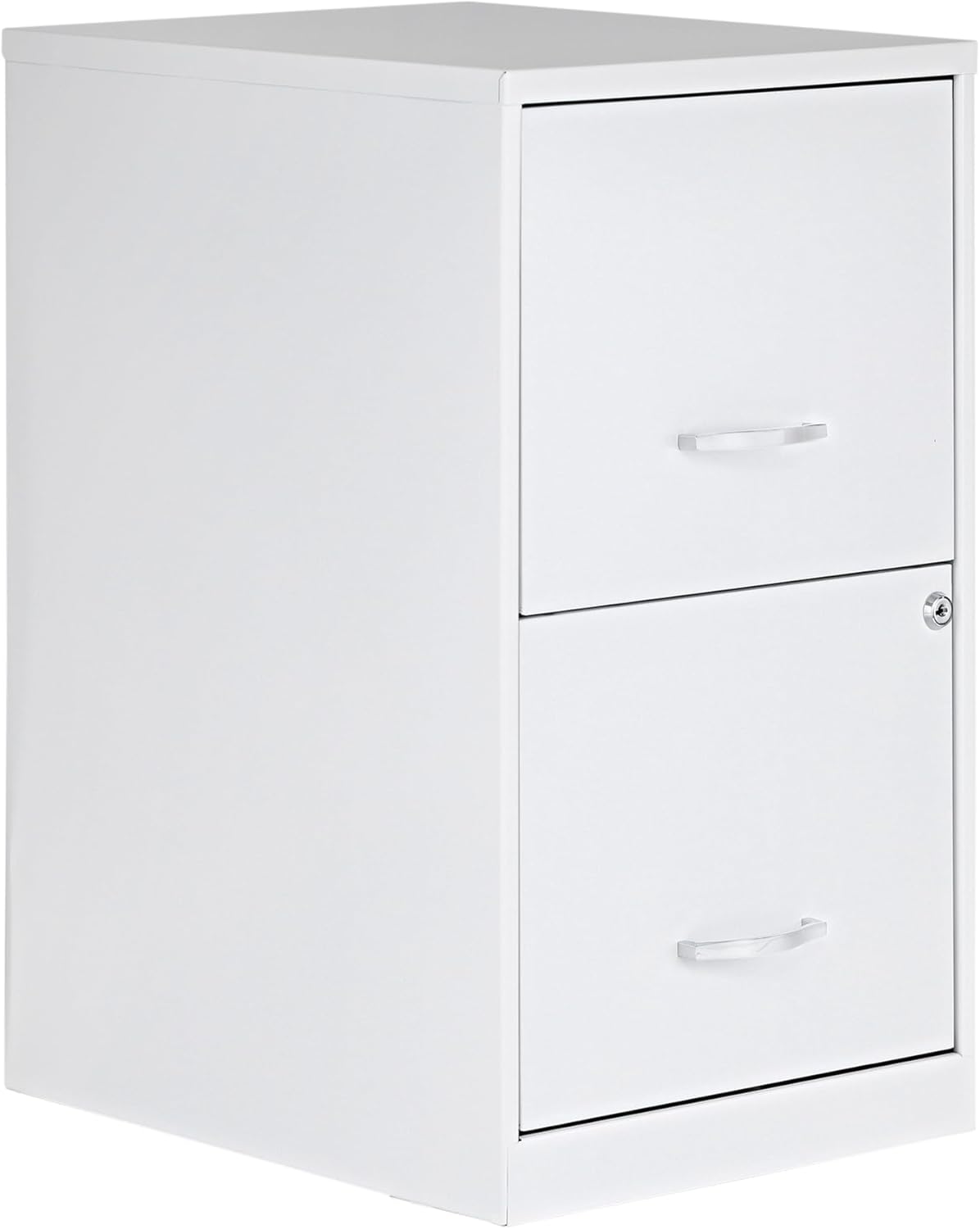 2 Drawer Locking Filing Cabinet | Pre-Assembled Steel Construction | Space-Saving Design is Perfect for Home and Small Office | Letter-Size | Assembled in North America
