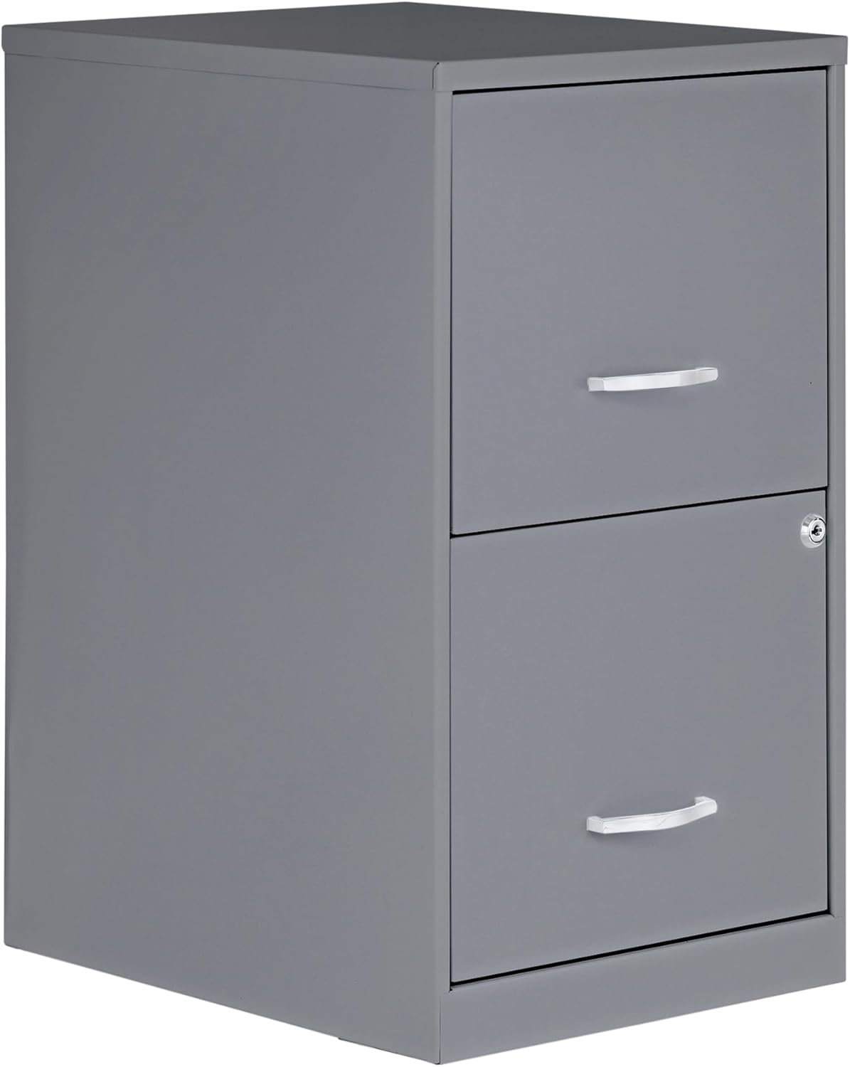 2 Drawer Locking Filing Cabinet | Pre-Assembled Steel Construction | Space-Saving Design is Perfect for Home and Small Office | Letter-Size | Assembled in North America