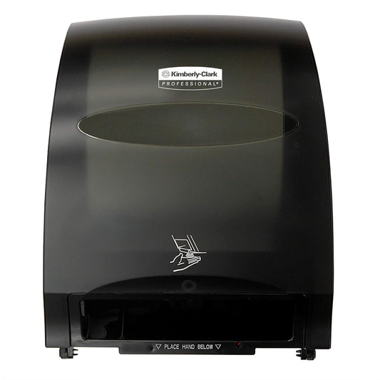 Kimberly-Clark Professional Automatic Hard Roll Paper Towel Dispenser (48857), Black, Universal 1.75" Core Compatible, Wall Mounted, for Commercial Hand Towels (Qty 1)